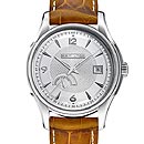 スイス製腕時計【HAMILTONハミルトン】ジャズマスター・パワーリザーブ・自動巻き(シルバーxブラウン革)