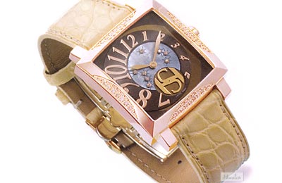 フランスの腕時計【サントノーレ】オルセーカレ・ミディアム／ダイヤモンドライン