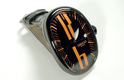 イタリア機械式（自動巻き）腕時計【GLIMOLDIグリモルディ】「ブラック