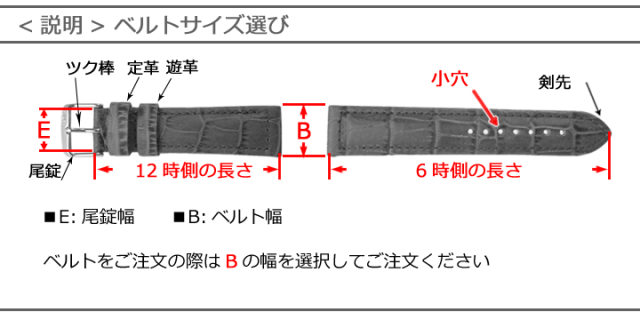 腕時計ベルトの幅サイズ選び方