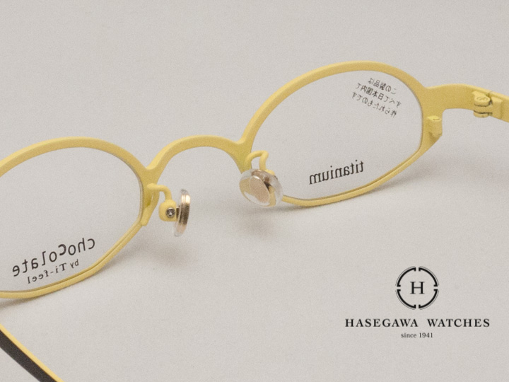 日本製メガネ チョコレートbyティフィール CHACHAチャチャ 裏側写真