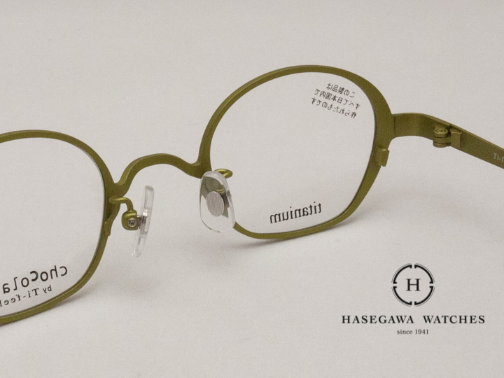 日本製メガネ チョコレートbyティフィール NORAノラ 裏側写真