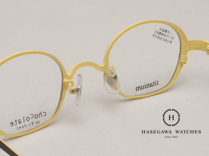 日本製メガネ チョコレートbyティフィール NORAノラ 裏側写真