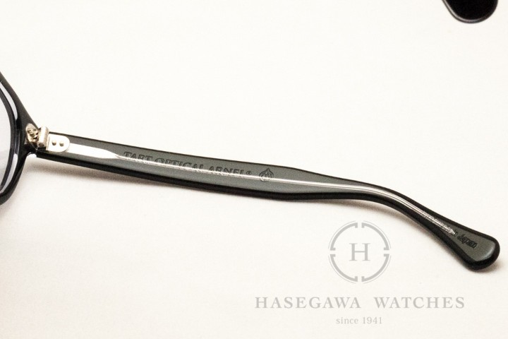 タートオプティカル アーネル JD-04 ブラッククリア テンプル内側刻印写真